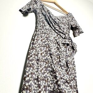 Katya’s Wildman Liberty Cotton Bombshell Faux Wrap Ditzy Floral Dress 10 UK 6 US